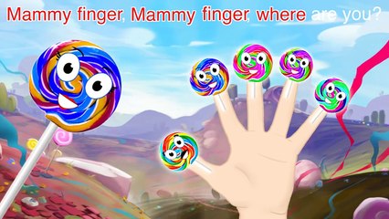 Giant Lollipop Finger Family / Nursery Rhymes
