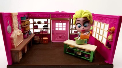 Does Elsa Eat Too Much? Play-Doh Disney Frozen Movie Clips Best Stop-Motion videos 2