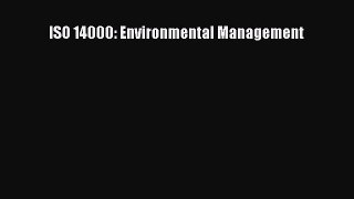 Read ISO 14000: Environmental Management Ebook Free