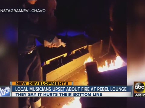 Local musicians upset about fire at Rebel Lounge