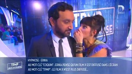Erika Moulet, hypnotisée, croit voire un film pornographique en direct !