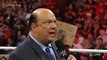 Paul Heyman reminds Roman Reigns what's really at stake at WWE Fastlane- Raw, February 15, 2016