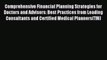 Read Comprehensive Financial Planning Strategies for Doctors and Advisors: Best Practices from