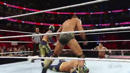 The Lucha Dragons & Neville vs. The League of Nations- Raw, February 15, 2016