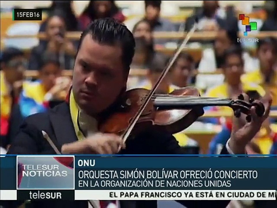 Orquesta Sinfónica Simón Bolívar ofrece concierto por la paz en la ONU