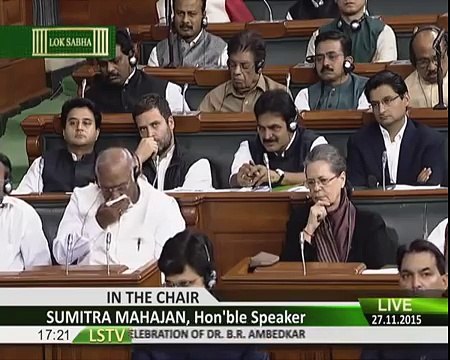 Narendra Modi's SUPERB SPEECH ! ! ! in ParLiament on BaBa SaHab AmBeDKar
