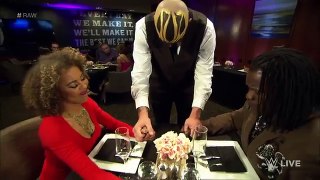 Goldust serves up some weirdness to R-Truth and his wife- Raw, February 15, 2016 -