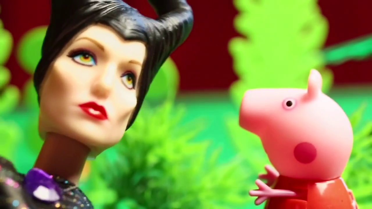 Свинка Пеппа. Маша и Медведь. Похищение Джорджа и Пеппы Малефисентой. Peppa Pig. Maleficent.