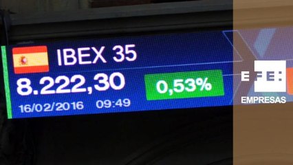 La Bolsa española alcanza los 8.200 puntos en la apertura