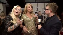 Elle King with Tyler Oakley _ Red Carpet _ 58th GRAMMYs