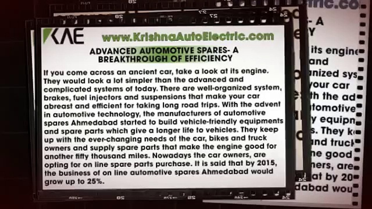 ADVANCED AUTOMOTIVE SPARES- A BREAKTHROUGH OF EFFICIENCY
