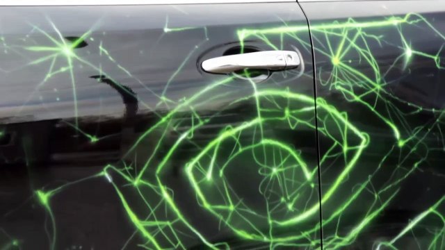 аэрография NVIDIA на автомобиле Nissan X-trail