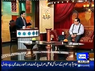 Hasb e Haal - 17 December 2015 | Azizi as Mushahid Ullah Khan