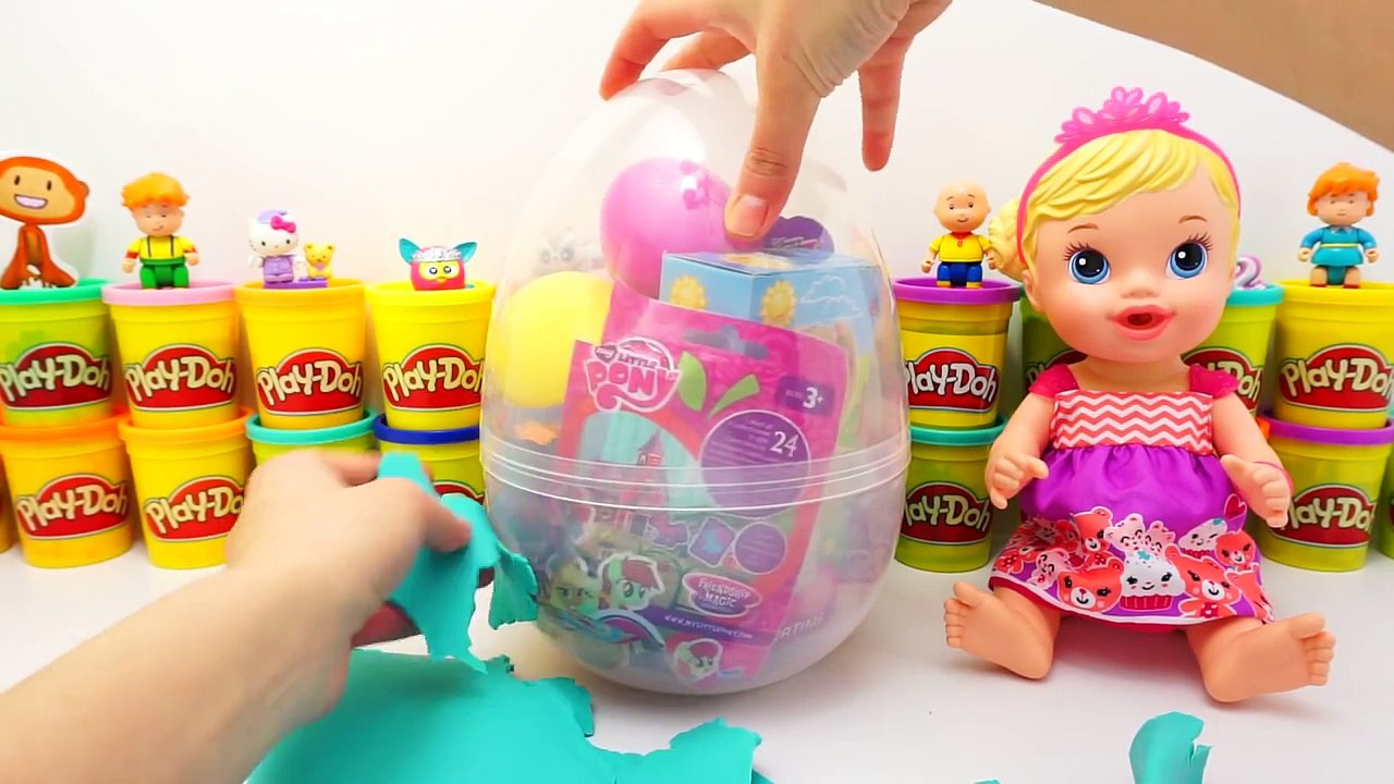 My Little Pony Pinkie Pie Dev Sürpriz Yumurta Oyun Hamuru ; LPS MLP Yoohoo Lalaloopsy