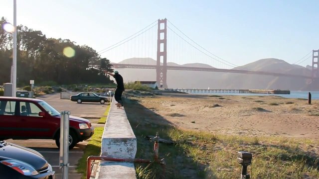BIG FRONTSIDE FLIP OVER RAIL