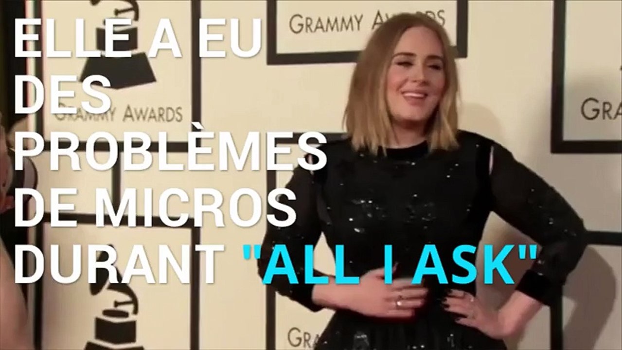 Gros problèmes de micro pour Adele aux Grammy Awards
