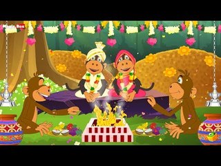 Kurangu Kalyanam(Monkey)- Chellame Chellam - Cartoon/Animated Tamil Rhymes For Kids