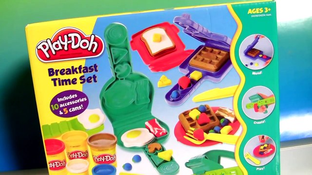 Play Doh Breakfast Time Playset Make Waffles Fruits Toppings Eggs - PlayDough Hora del desayuno