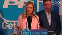 Cristina Cifuentes habla sobre Aguirre y la financiación irregular