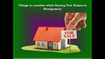 Points to Remember while Buying New Homes in Montgomery