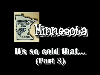 Minnesota Cold (Part 3) Frozen Hair
