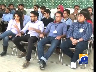 Army men give firearms training to students in Karachi