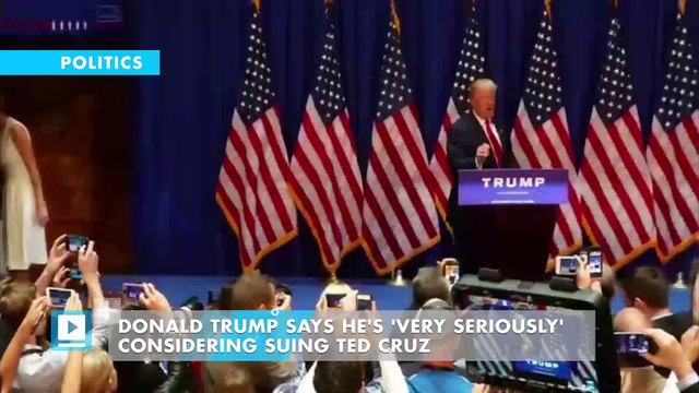 Donald Trump Says He's 'Very Seriously' Considering Suing Ted Cruz