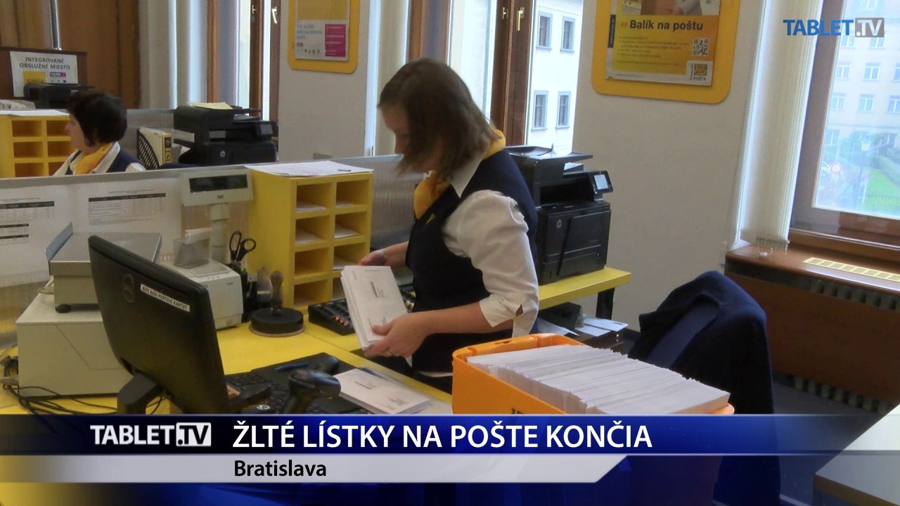 Žlté lístky oznamujúce zásielku nahradili od februára emaily a SMS-ky