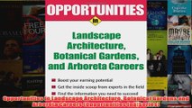 Download PDF  Opportunities in Landscape Architecture Botanical Gardens and  Arboreta Careers FULL FREE