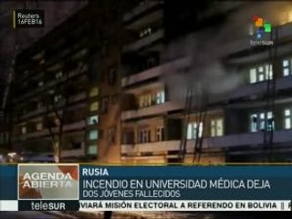 Incendio en universidad médica en Rusia provoca dos muertos