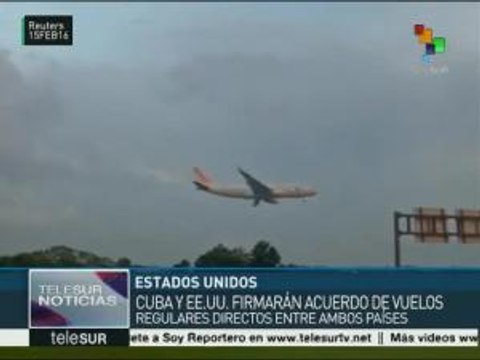 EE.UU. y Cuba firmarán un acuerdo para restablecer vuelos regulares