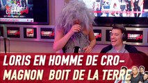 Loris en homme de Cro - Magnon  boit de la terre - C'Cauet sur NRJ