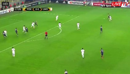 1-0 Souza  Goal - Fenerbahce vs Lokomotiv Moscow 16.02.2016 HD