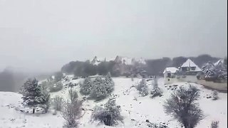 enfin elle neige à Ifrane