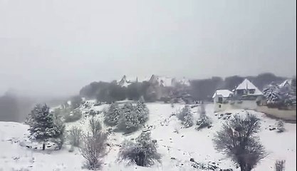 enfin elle neige à Ifrane