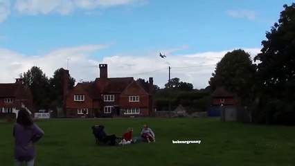 Old Cottages Witness Beautiful Avro Lancaster Flypast.