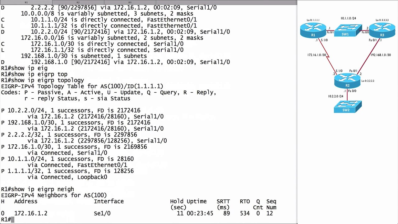 336.EIGRP Troubleshooting Exercise #1