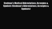 [PDF] Stedman's Medical Abbreviations Acronyms & Symbols (Stedman's Abbreviations Acronyms