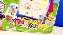 Peppa Pig Table Top Easel Chalkboard Coloring Drawing Peppa Pig Muddy Puddles Toys by DCTC
