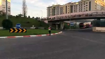 A chegada do autocarro do Glorioso ao Estádio do Sport Lisboa e Benfica!