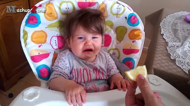 Baby Eats Lemon - A Babies Eating Lemons For The First Time Compilation 2016 NEW HD