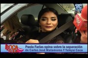 Paola Farías opina sobre la separación de Carlos José Matamoros