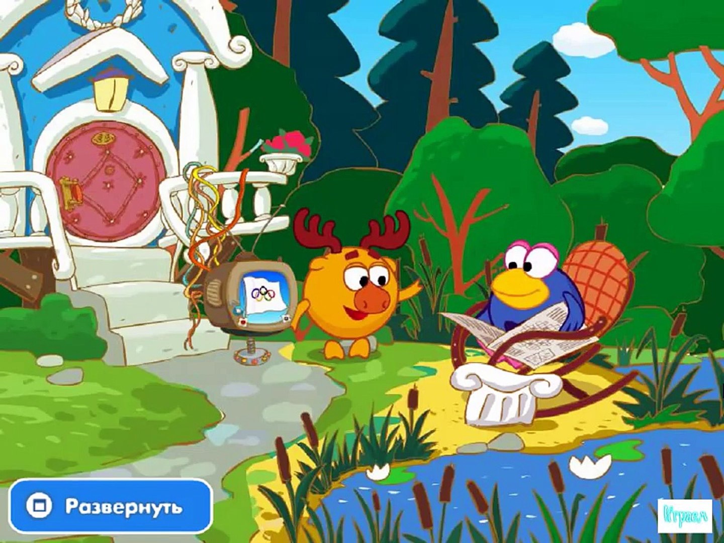 ⁣Смешарики все серии из ИГРЫ «Олимпиада Смешариков» подряд без остановки Прохождение 2015 года