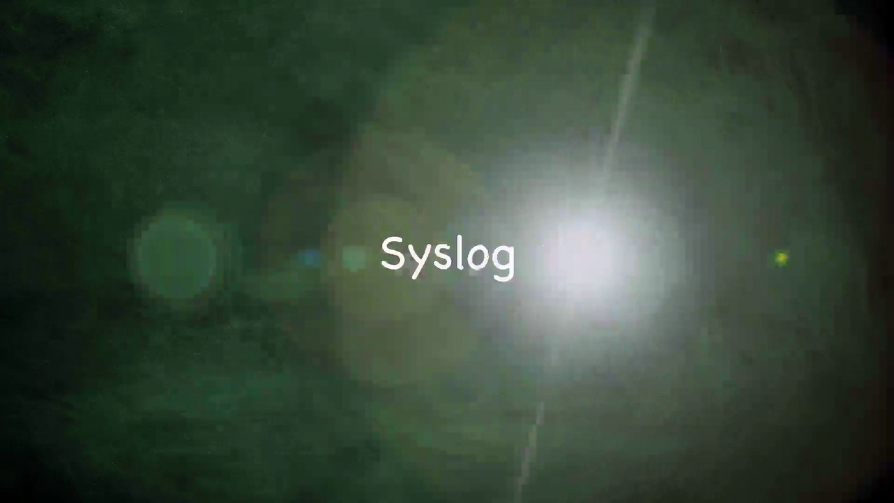 354.Lesson 1 Syslog