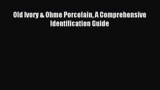 Read Old Ivory & Ohme Porcelain A Comprehensive Identification Guide Ebook Free