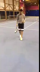 Mahrez Fait des tour du monde même avec une balle de tennis