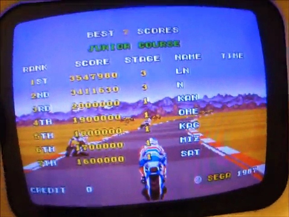 Super Hang On - Sega - Yu Suzuki 1987 - Arcade Cabinet Test