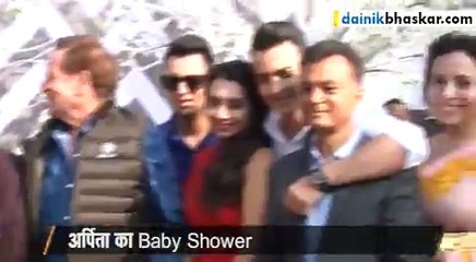 Download Video: salman khan sister arpita baby shower salman khan arpita khan sangeeta bijlani