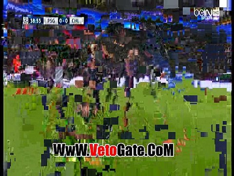 . إبراهيموفيتش يتقدم بالهدف الاول باريس سان جيرمان فى تشيلسى