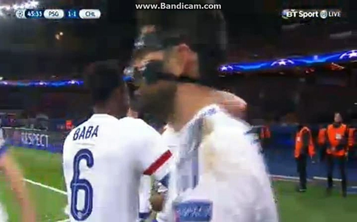 JOHN OBI MIKEL SUPER GOAL 1-1 PSG VS CHELSEA  16-02-2016